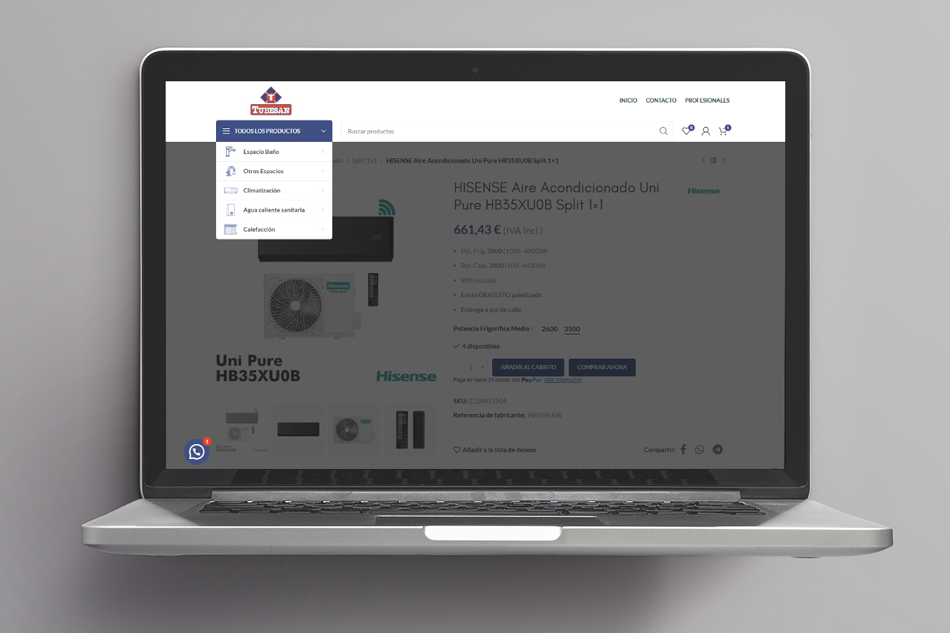 Tienda online - ficha de producto