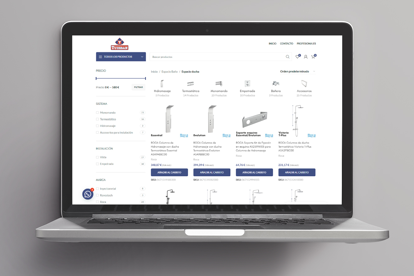 Tienda online - Productos