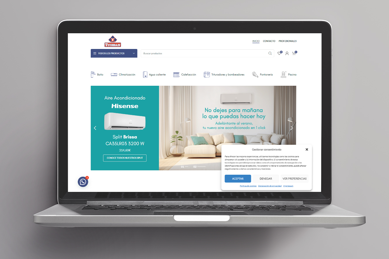 Tienda online - Home en PC